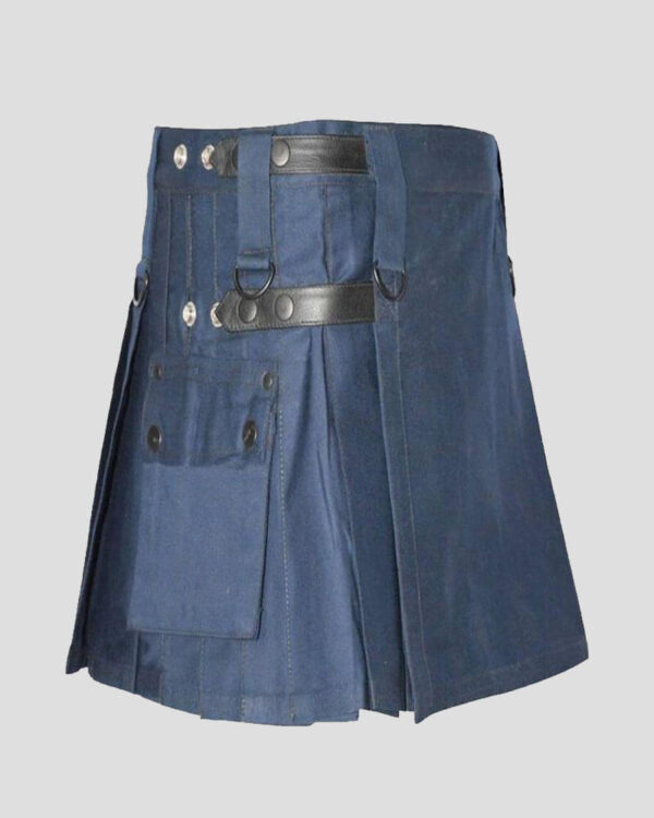 Women's Light Navy Blue Half Kilt