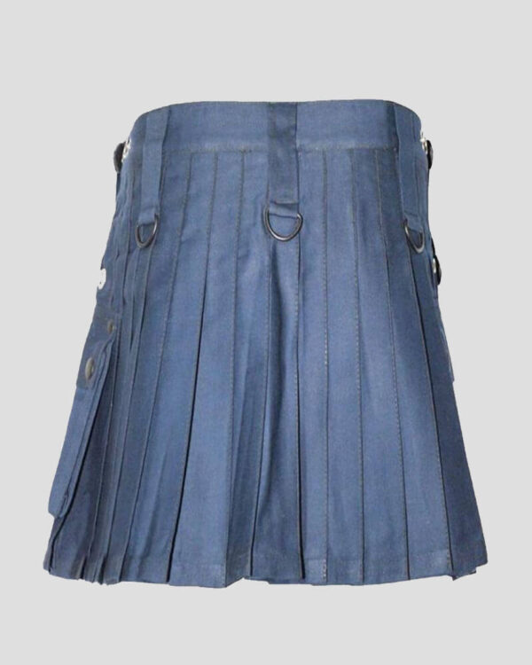 Women's Light Navy Blue Half Kilt