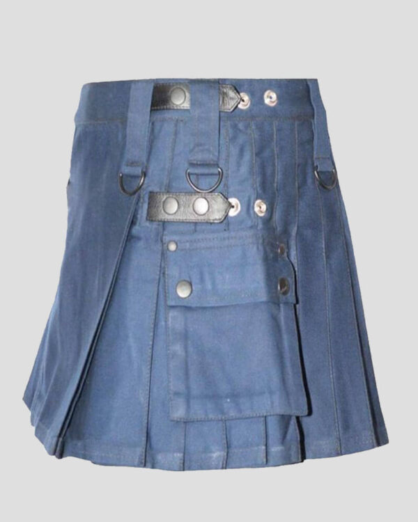 Women's Light Navy Blue Half Kilt