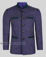 Erlangen Purple Tweed German Bavarian Trachten Jacket
