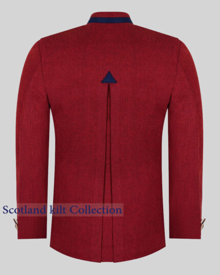 Ingolstadt Red Tweed German Bavarian Trachten Jacket - Men's Tyrolean Blazer