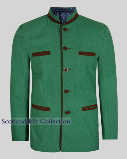 Kempten Green Tweed German Bavarian Trachten Jacket