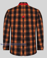Munich Black & Orange Wool German Bavarian Trachten Jacket