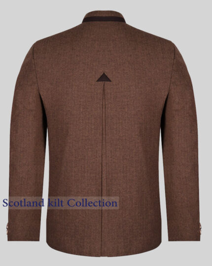 Passau Brown Tweed German Bavarian Trachten Jacket