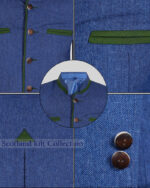 Regensburg Blue Tweed German Bavarian Trachten Jacket