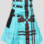 Scottish Cyan Gothic Utility Kilt