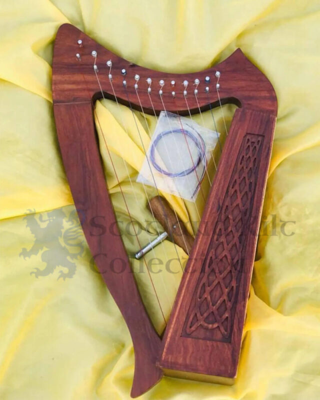 12 Nylon Strings Harp with Metal Hardware, Extra Strings & Bag