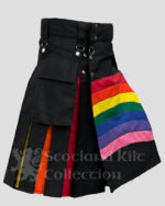 LGBT Gay Pride Rainbow Hybrid Kilt - Colorful Pride Kilt