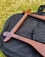 Old World Lyre Harp with Extra Strings, Carrying Bag & Tuning Key