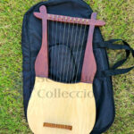 Old World Lyre Harp with Extra Strings, Carrying Bag & Tuning Key