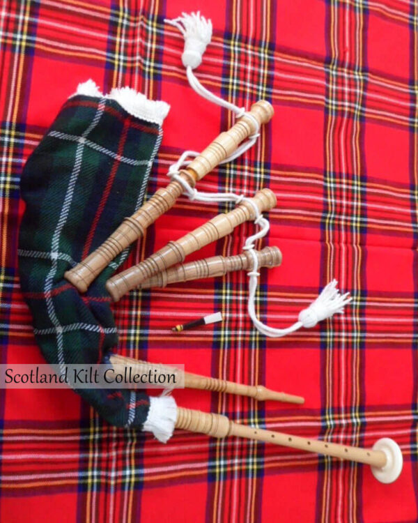 Kids Modern Mackenzie Tartan Bagpipe – Junior Playable Pipes