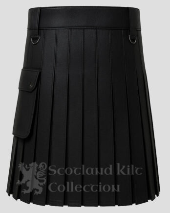 Gothic Halloween Leather Utility Kilt