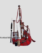 Scottish Royal Stewart Tartan Bagpipe Set