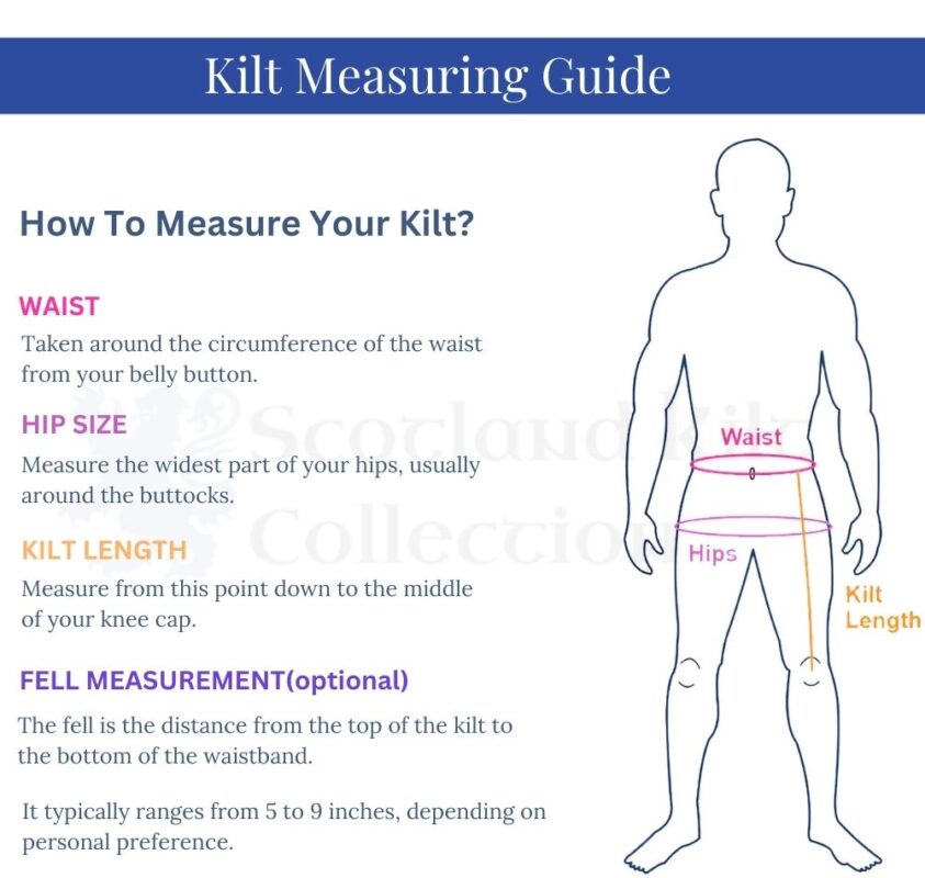 kilt size chart